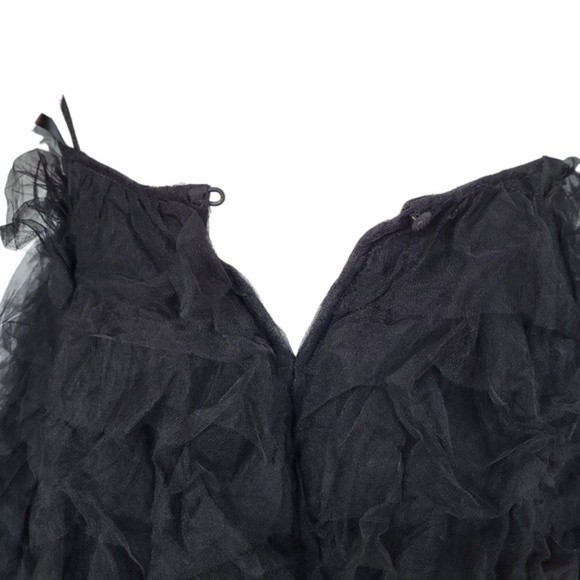 ASOS Black Ruffle Mini Dress - Picture 8 of 11